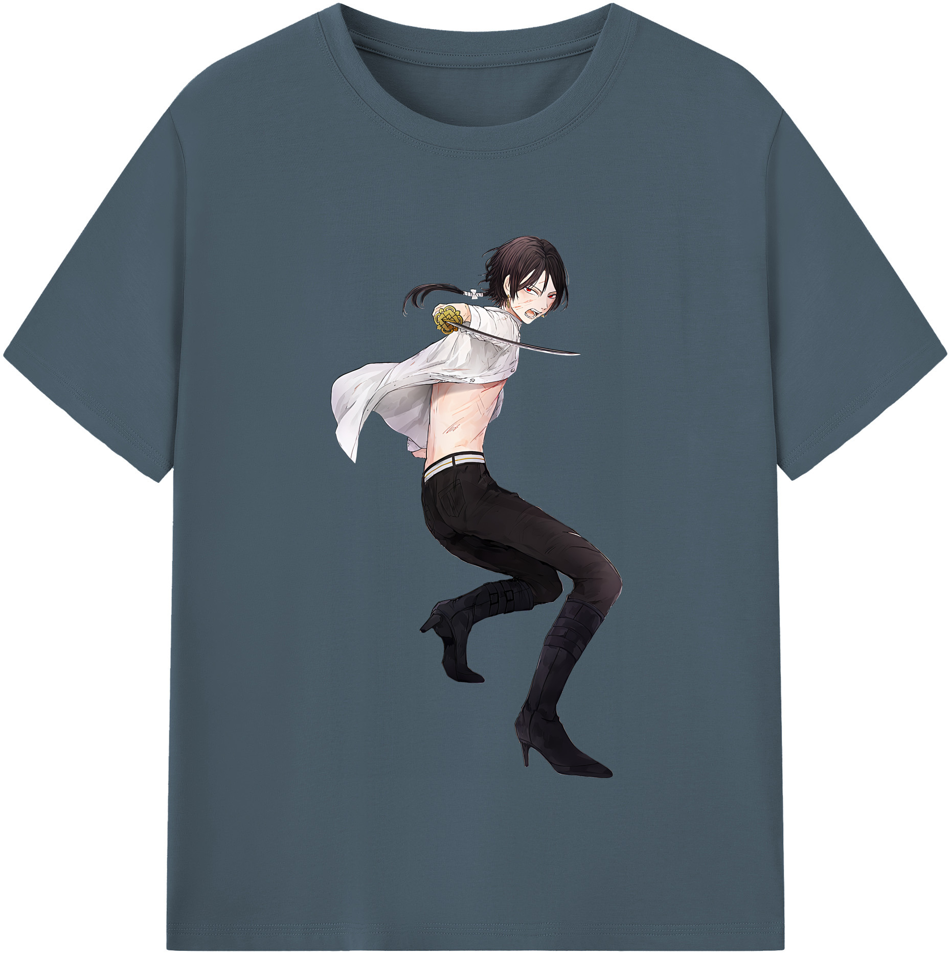 （画像用） 刀剣乱舞 Touken Ranbu 綿100％半袖Tシャツ（フロントプリント）